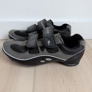 Specialized BG Cycling Shoes Mens 7 Black Gray Triple Strap Road Mountain Bike